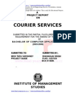 75840651 Courier Service Project Report