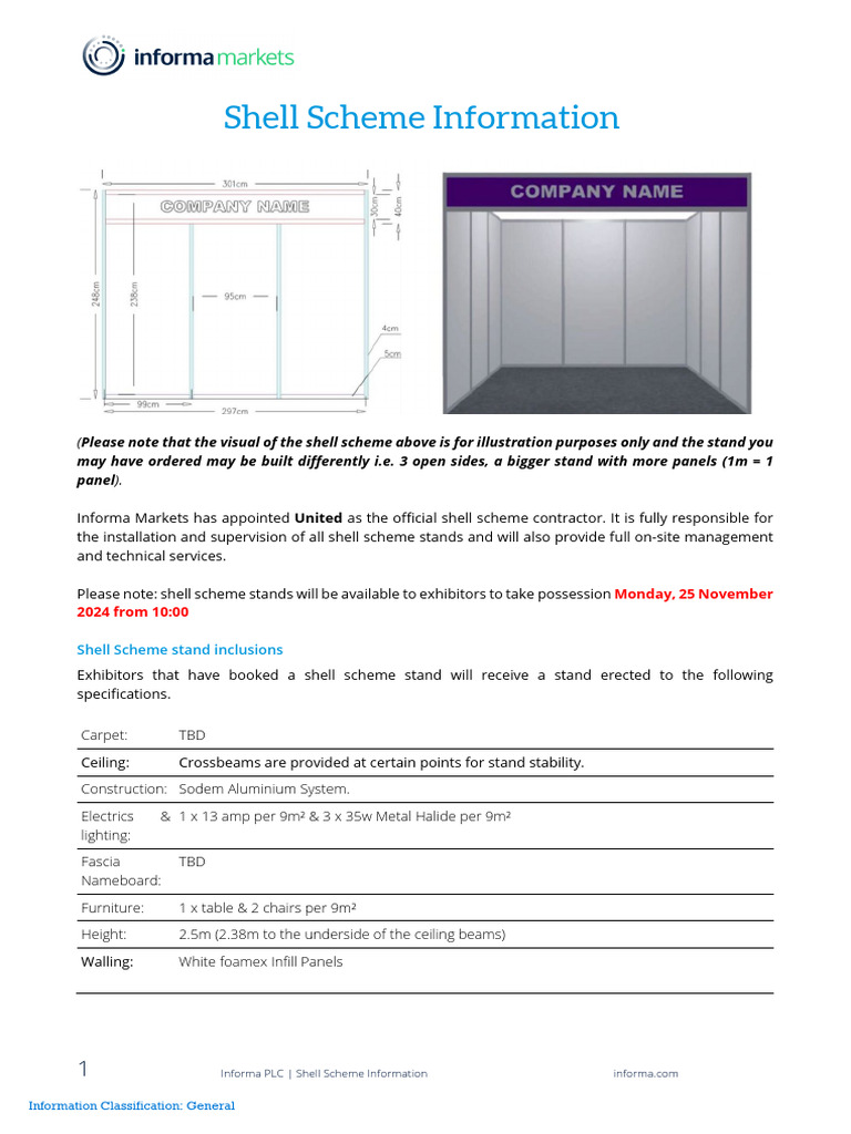 Shell Scheme Stand Guidelines and Info | PDF | Wall | Building Engineering