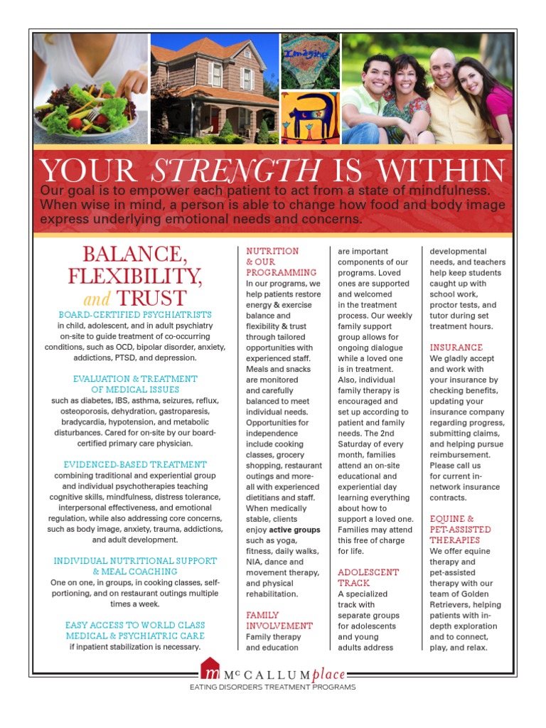 McCallum Place Offers Comprehensive, EvidenceBased Treatment Programs