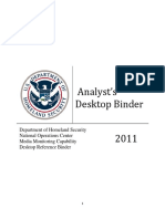 Analyst Desktop Binder - REDACTED