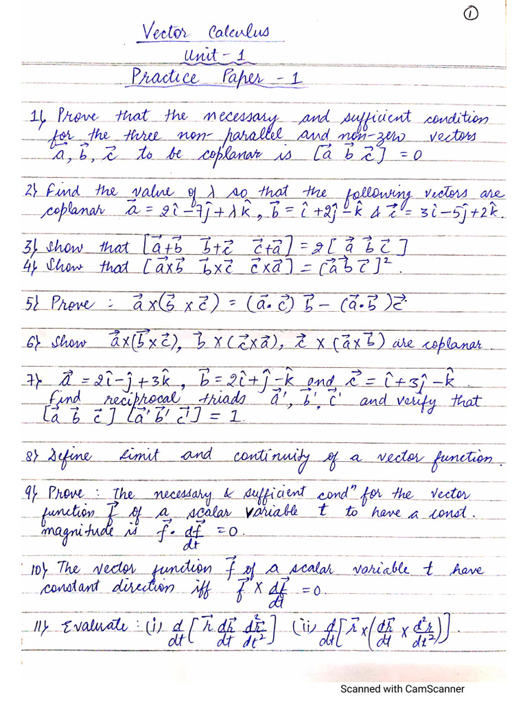 Vector Calculus | PDF