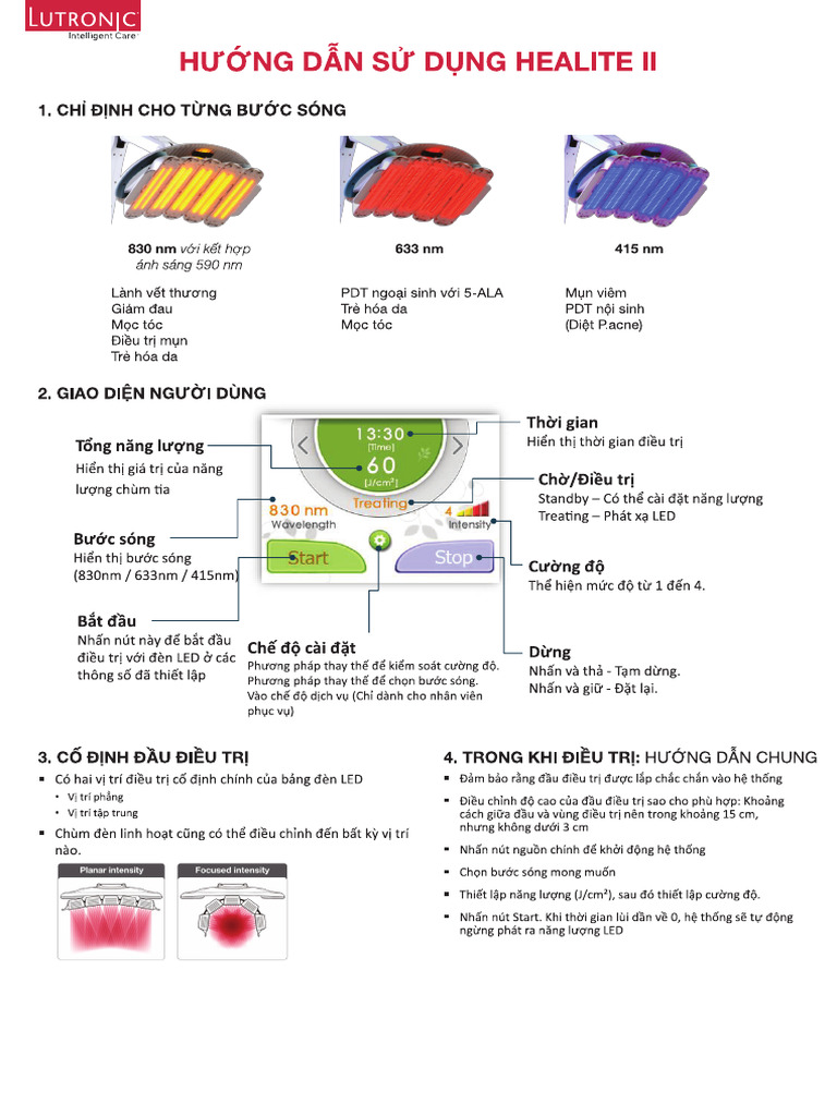 HDSD Healite Ii - A4 | PDF