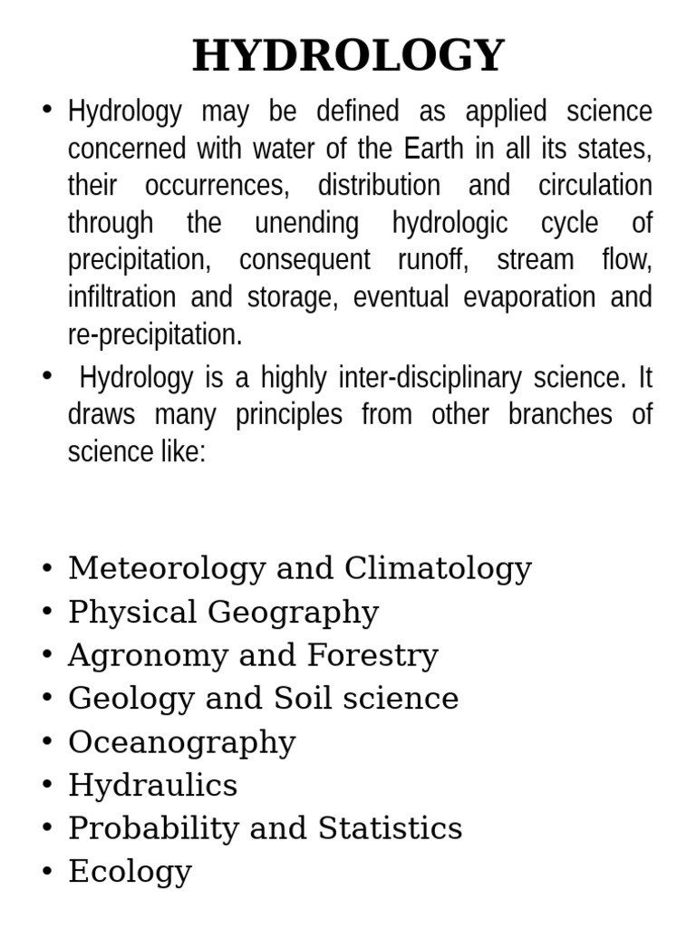 Understanding Hydrology and Its Importance | PDF | Hydrology | Water Cycle