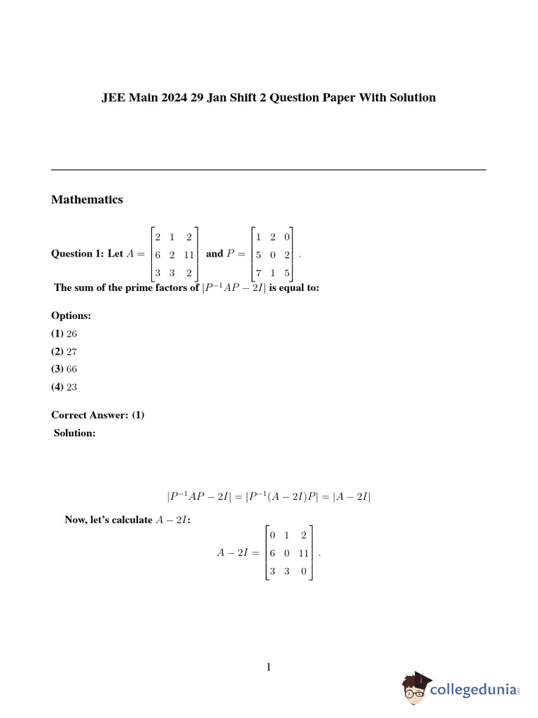 29 Jan Shift 2 CD | PDF | Area | Trigonometric Functions