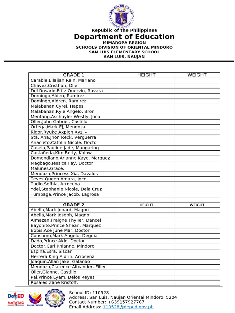 MMM Height | PDF