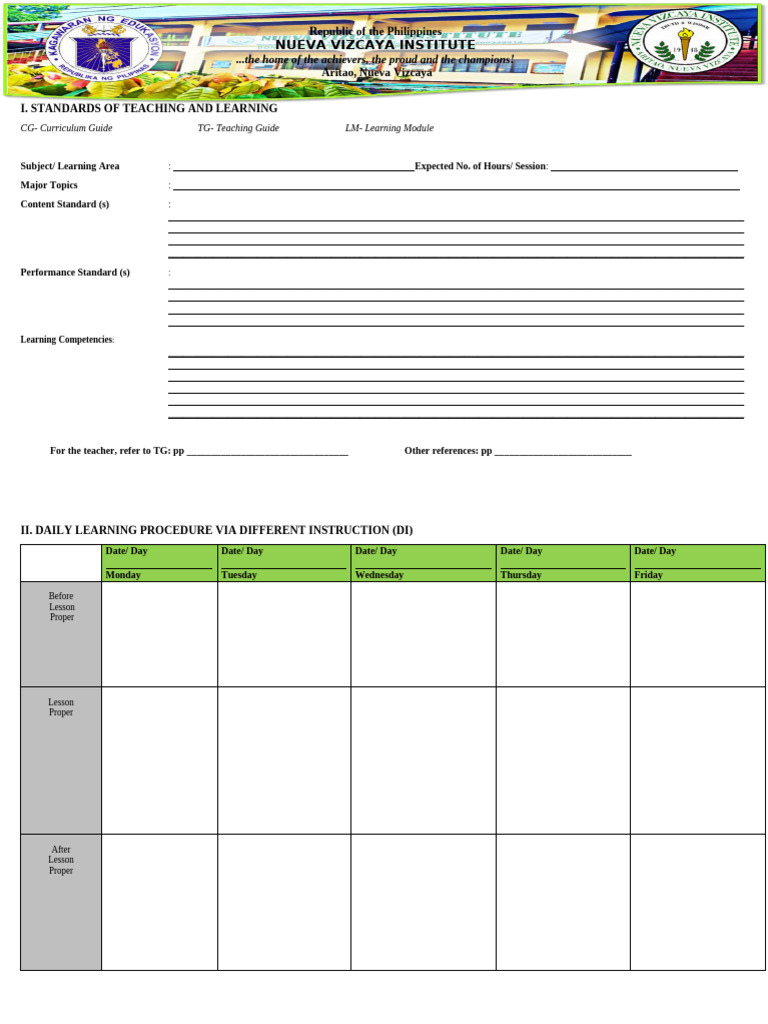TEMPLATE TEMPLATE DLL | PDF | Teachers | Procedural Knowledge
