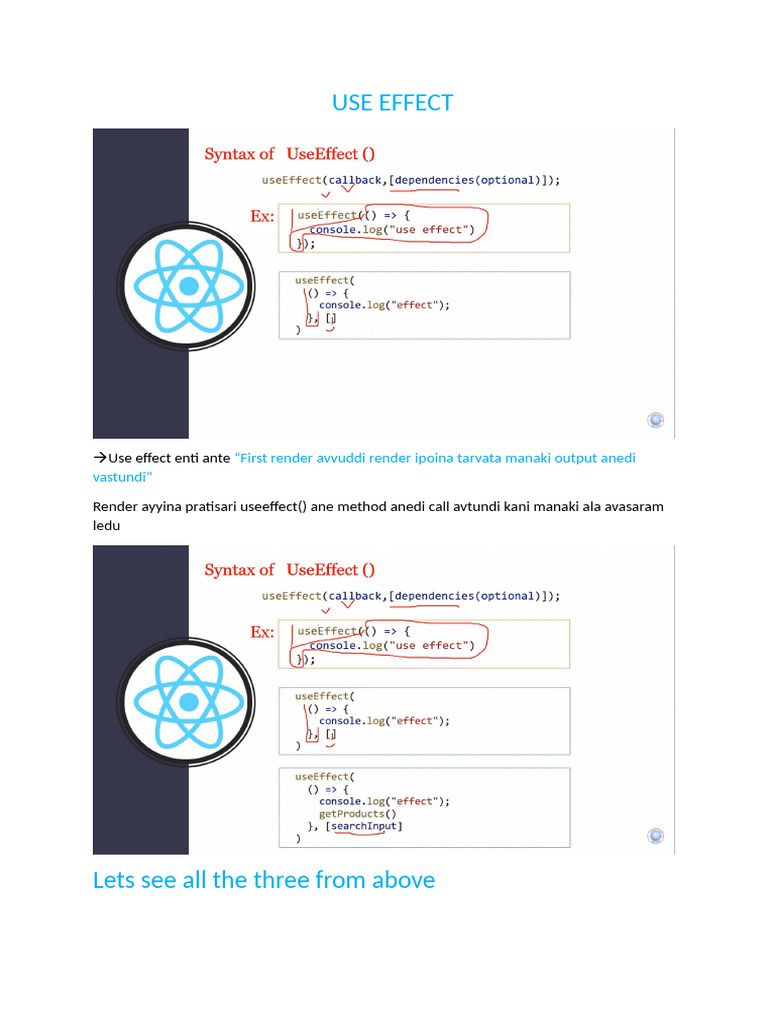 Understanding useEffect in React | PDF