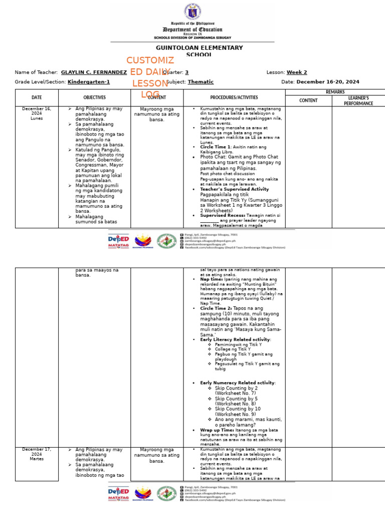 CDDL Week 2 Q3 | PDF