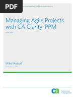 CA Clarity PPM For Agile Development Projects