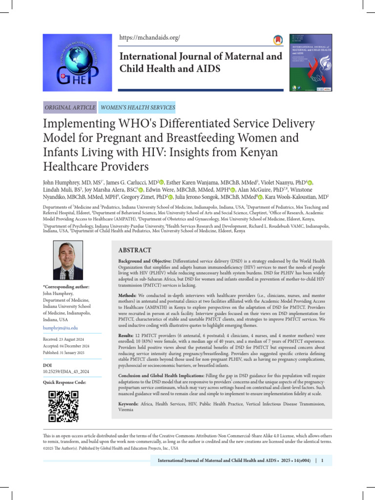 Implementing WHO's Differentiated Service Delivery | PDF | Management ...