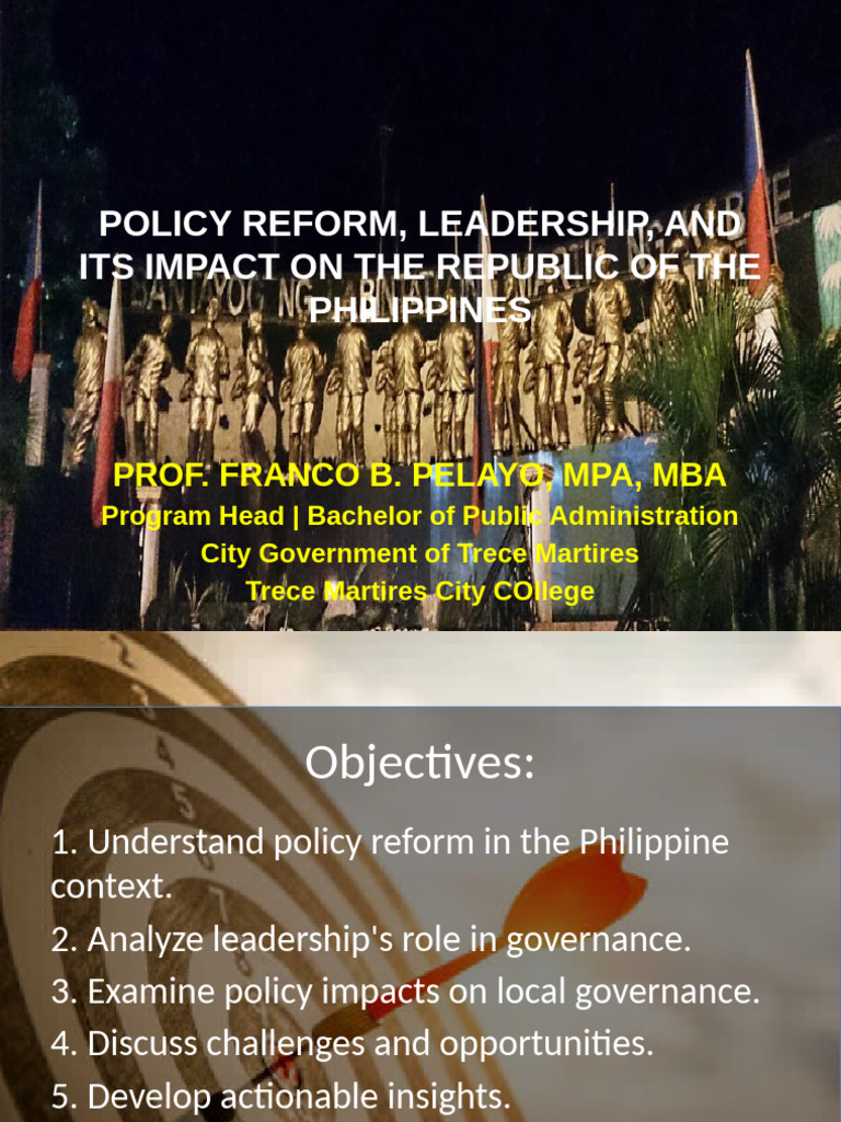 Policy Reform and Leadership in the Philippines | PDF | Governance | Policy