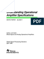 Understanding Operational Amplifier Specifications: White Paper: Sloa011