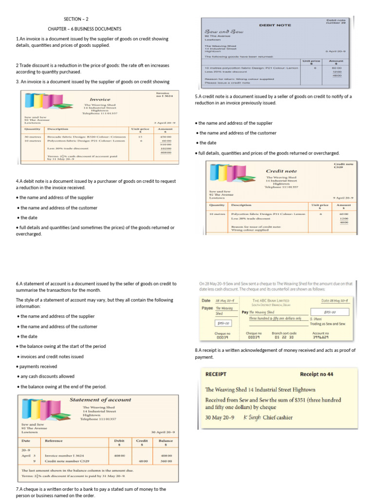 Understanding Business Documents and Journals | PDF | Debits And ...