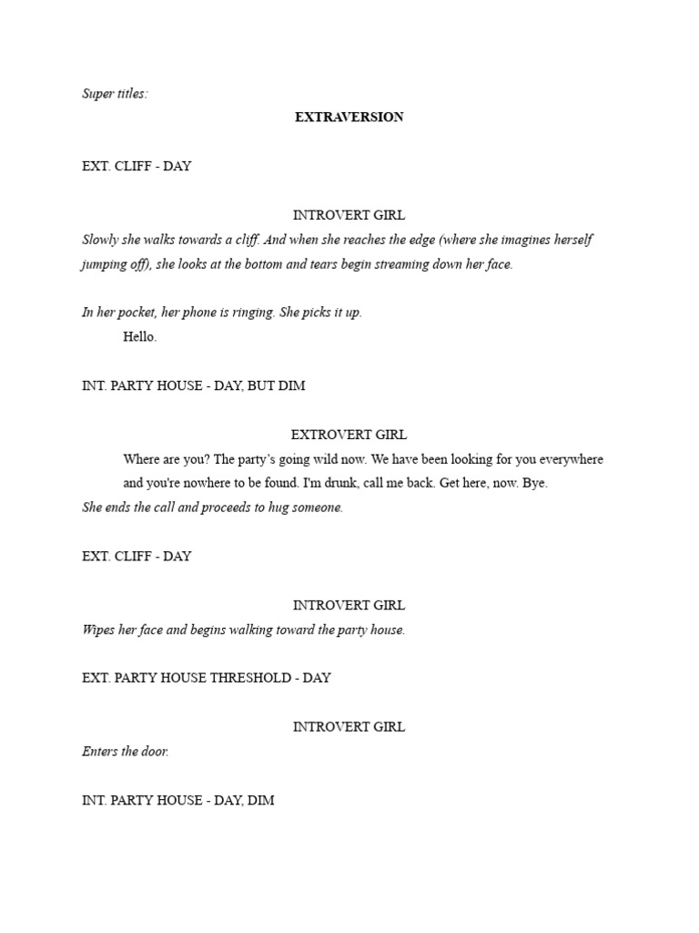 Introvert vs. Extrovert Sisters' Struggle | PDF | Extraversion And ...