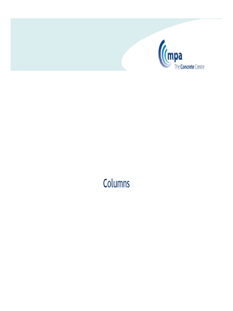 Eurocode 2 Column Design Guide | PDF | Beam (Structure) | Column