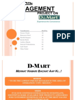 D-Mart TSCM Final Project