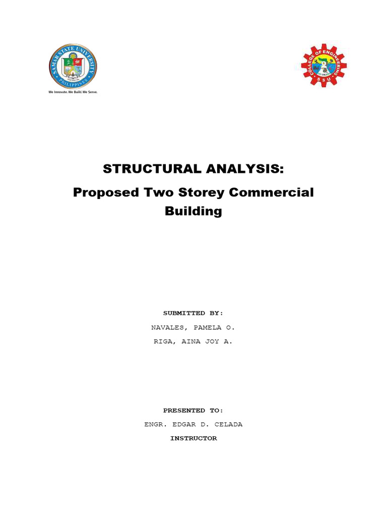 Structural Analysis of Two-Storey Building | PDF | Beam (Structure ...