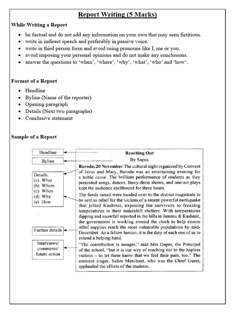 Report Writing | PDF | Teachers