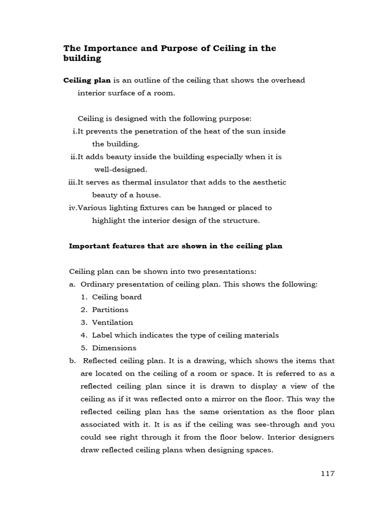 Understanding Ceiling Plans and Their Purpose | PDF | Ceiling ...