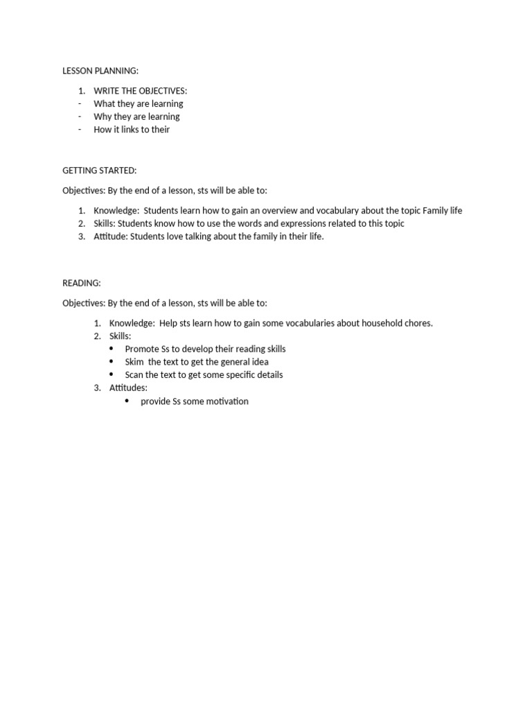 Effective Lesson Planning Strategies | PDF