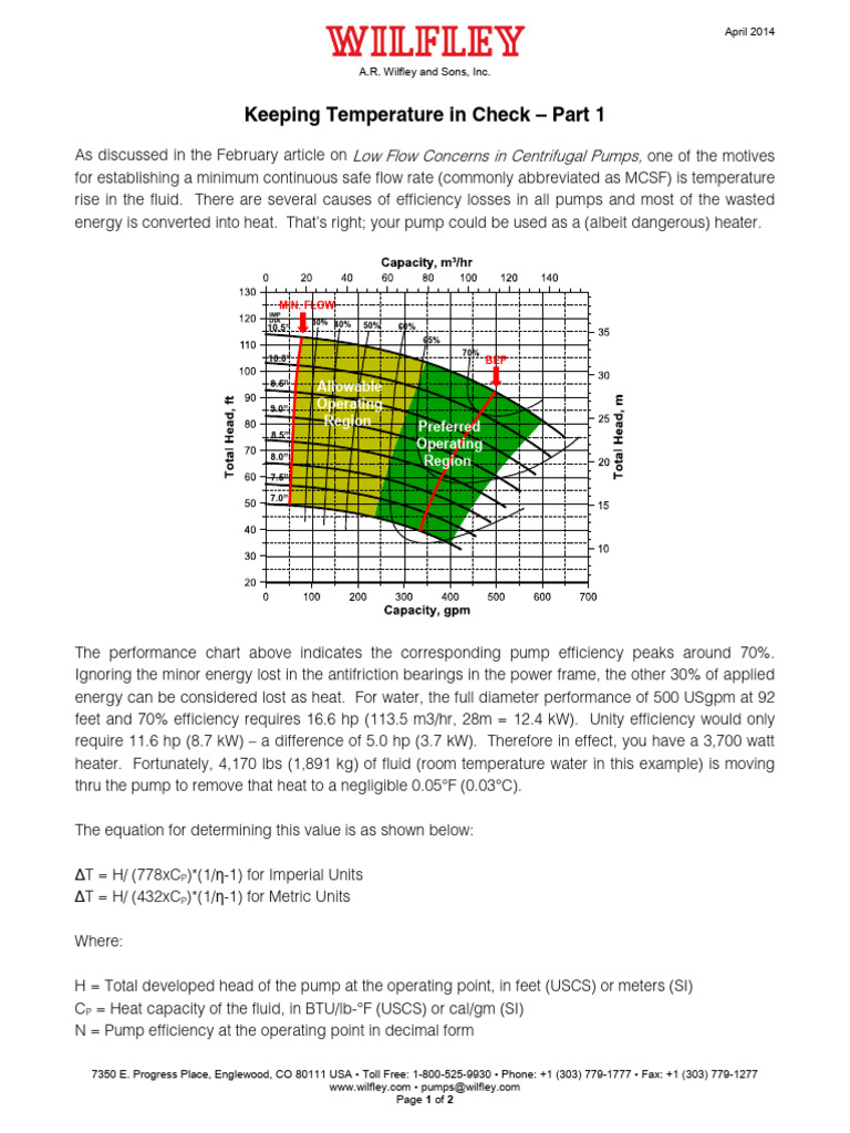 Managing Pump Temperature Rise Risks | PDF | Pump | Density