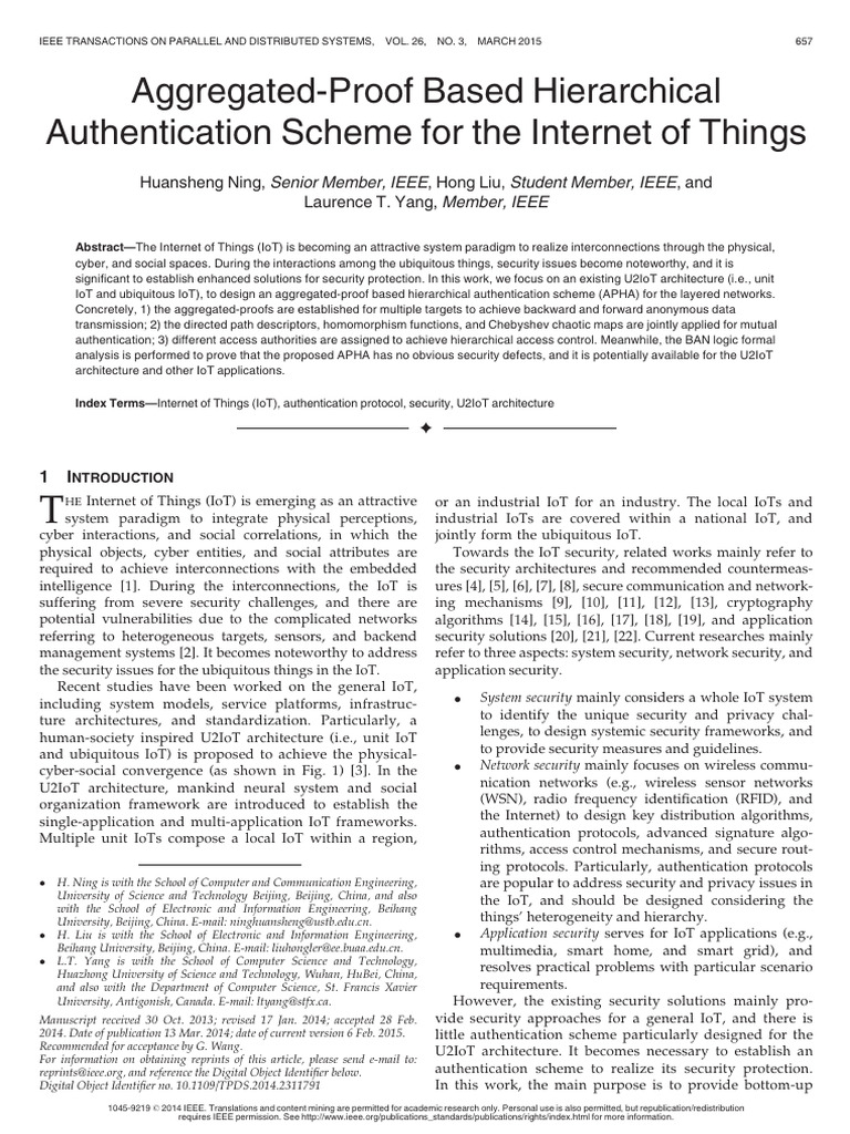 06767153 | PDF | Internet Of Things | Computer Network