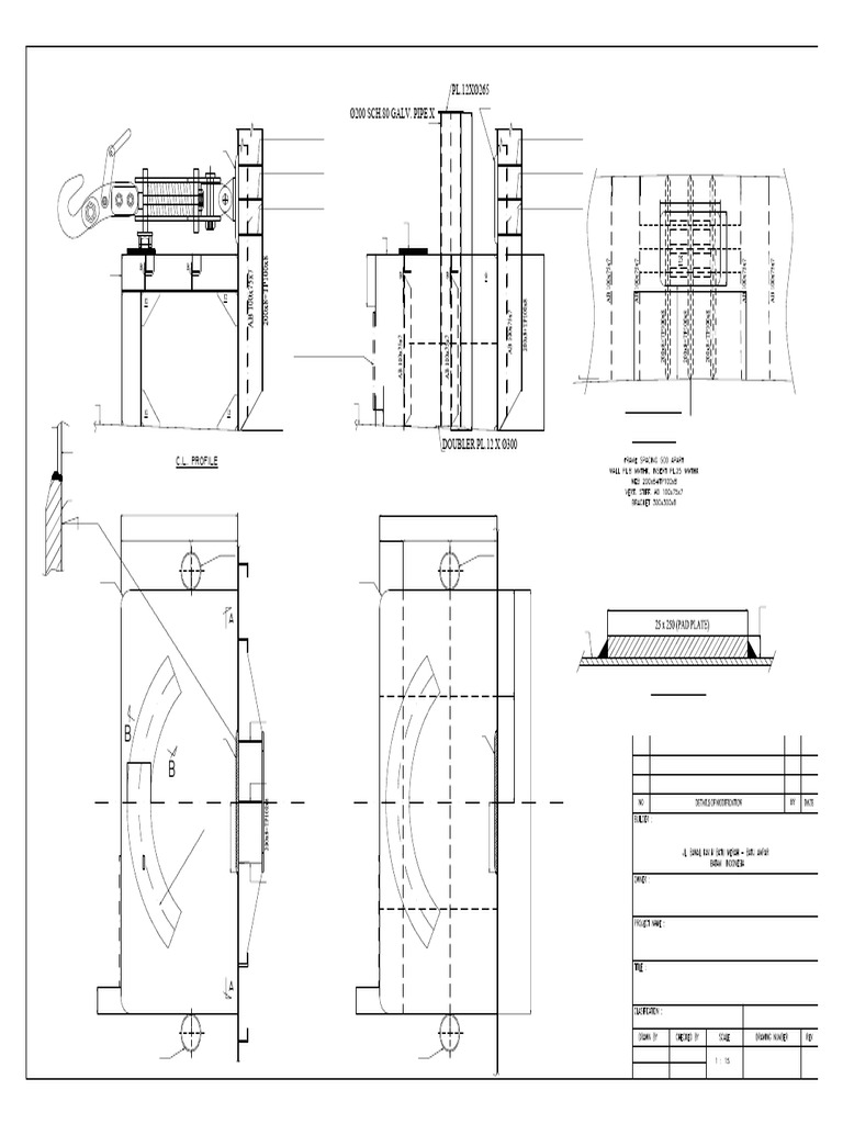 Engineering Blueprint for Tugboat | PDF