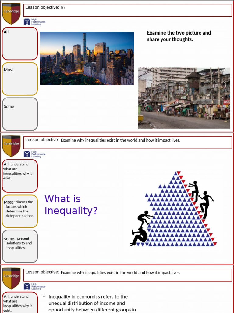 Understanding Global Inequalities and Solutions | PDF | Economic ...