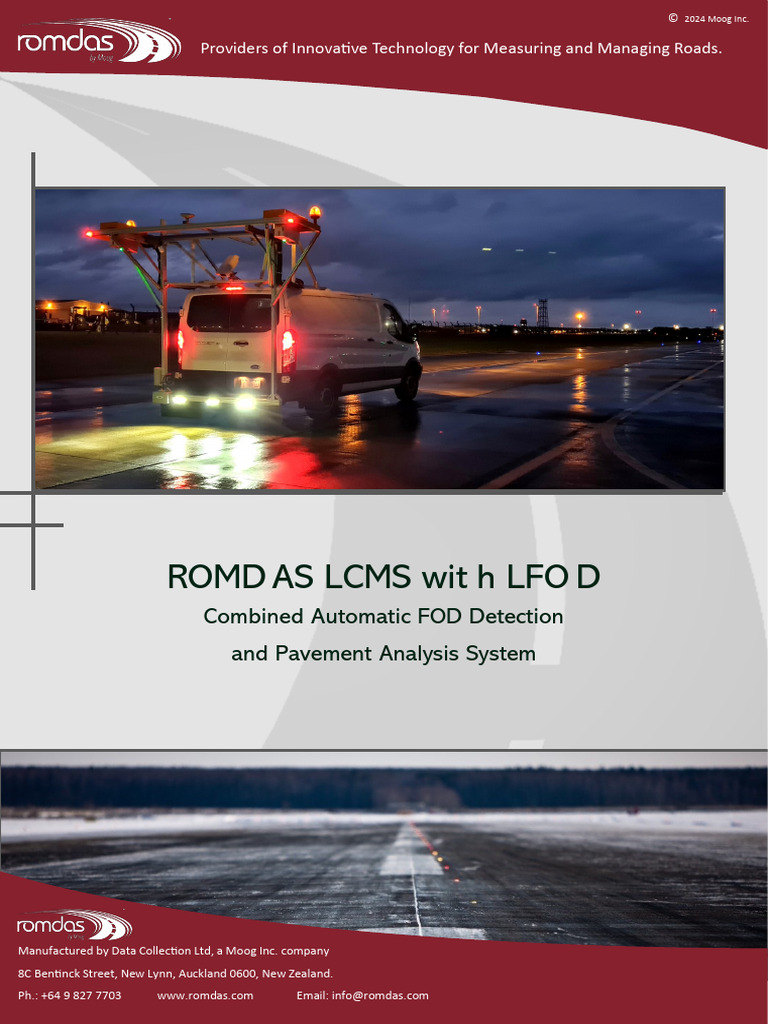 ROMDAS FOD Detection & Pavement Analysis | PDF | Foreign Object Damage ...