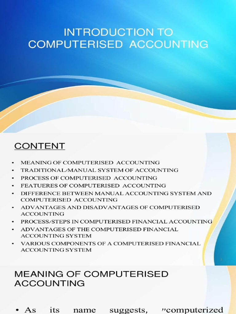 Chapter 13 Computerised Accounting System | PDF