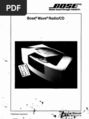 Bose Wave Radio-Cd SM | PDF
