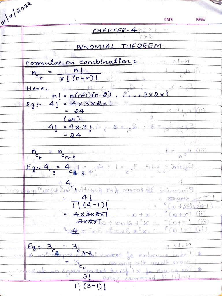 Binomial Theorem (BM) | PDF