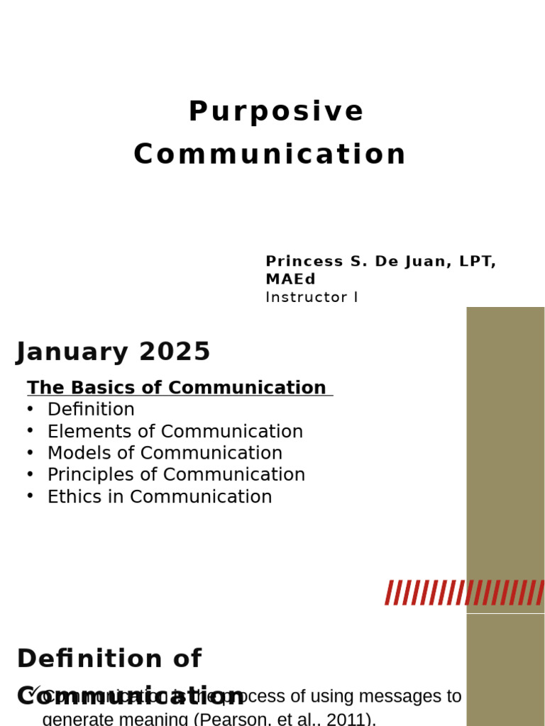 Essentials of Purposive Communication | PDF | Communication | Nonverbal ...