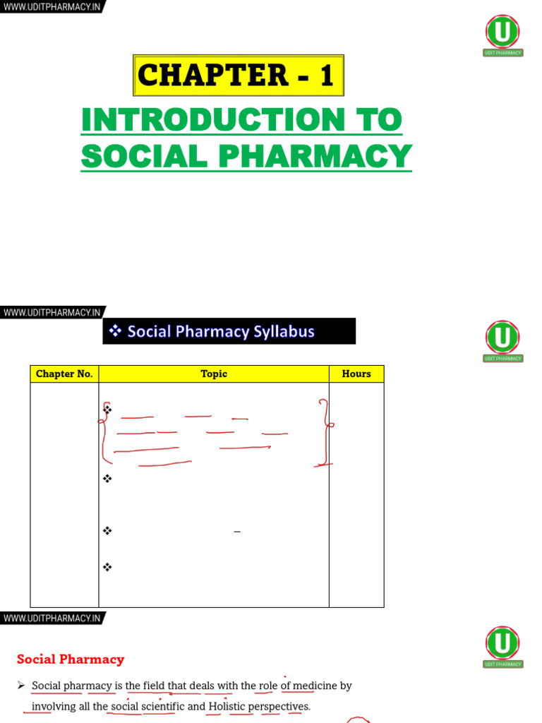Introduction to Social Pharmacy Roles | PDF | Pharmacy | Pharmacist
