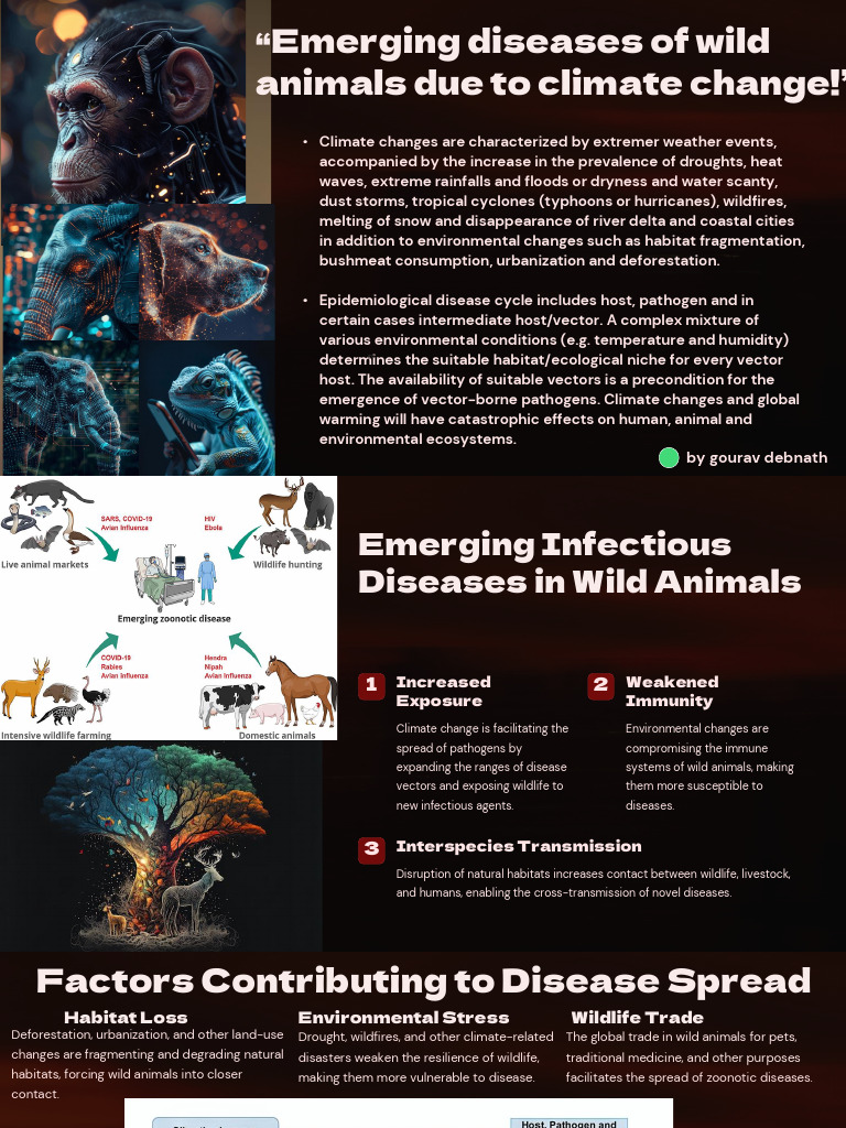 The Role of Climate Change in Emerging Diseases of Wild Animal Final ...