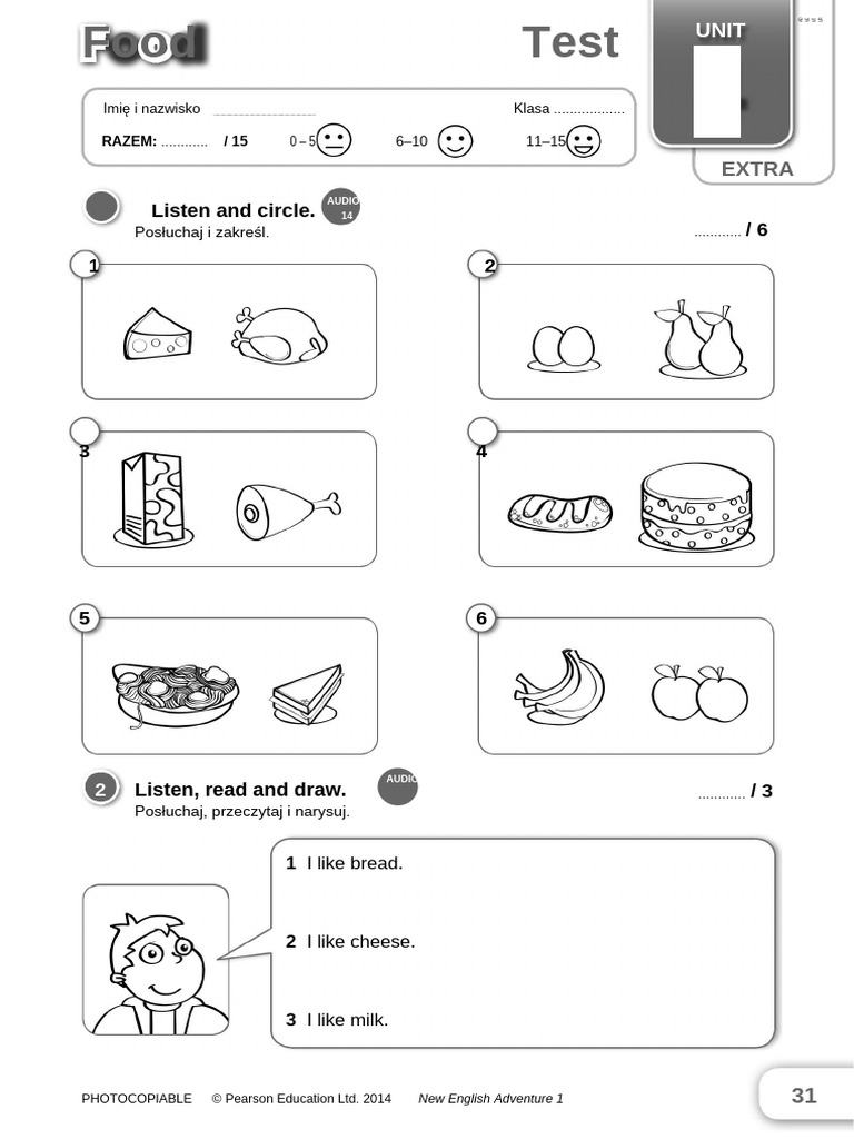 KL 1 Food Test | PDF