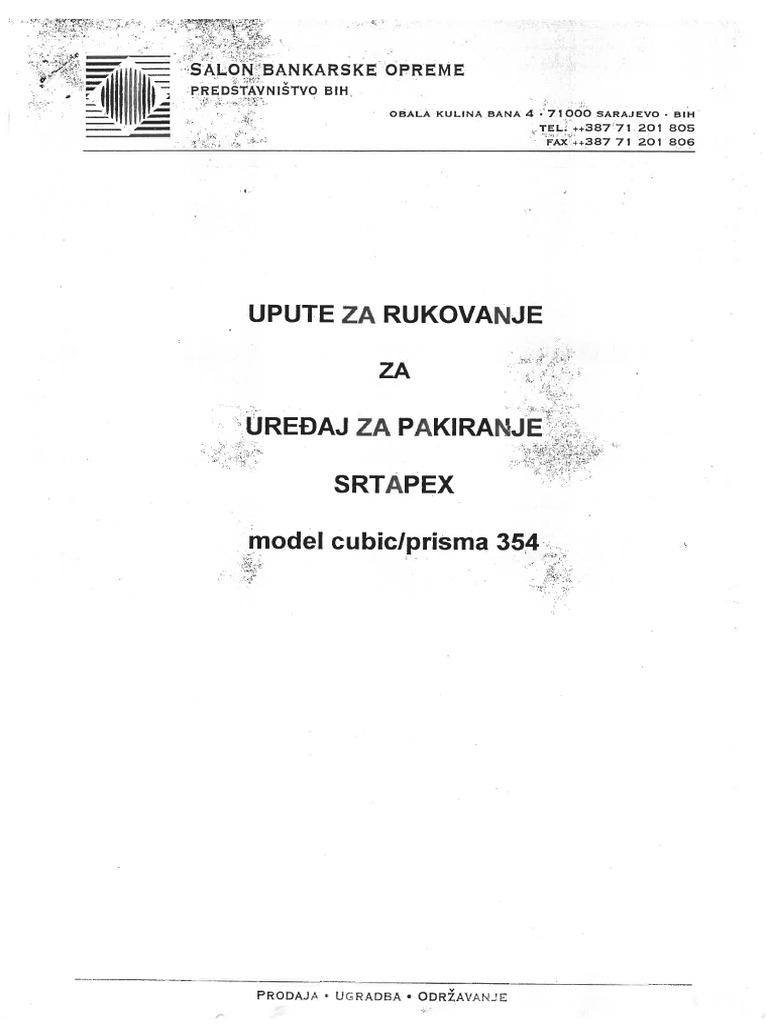 Strapex S-335A Korisničko Uputstvo | PDF