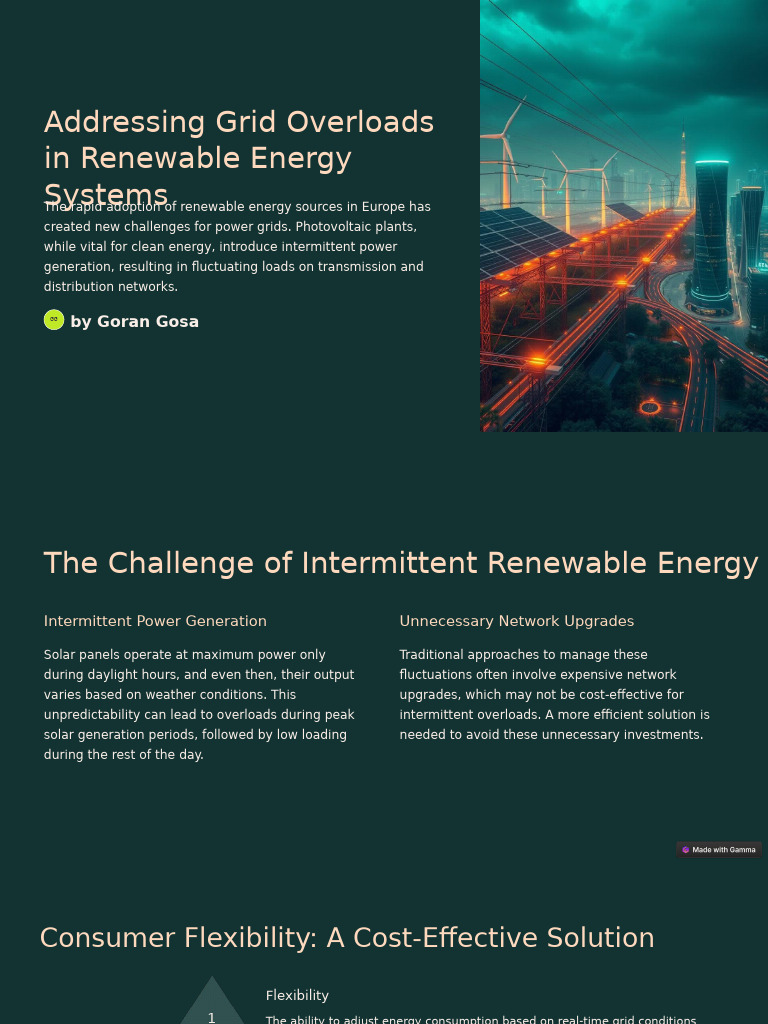 Addressing Grid Overloads in Renewable Energy Systems | PDF ...