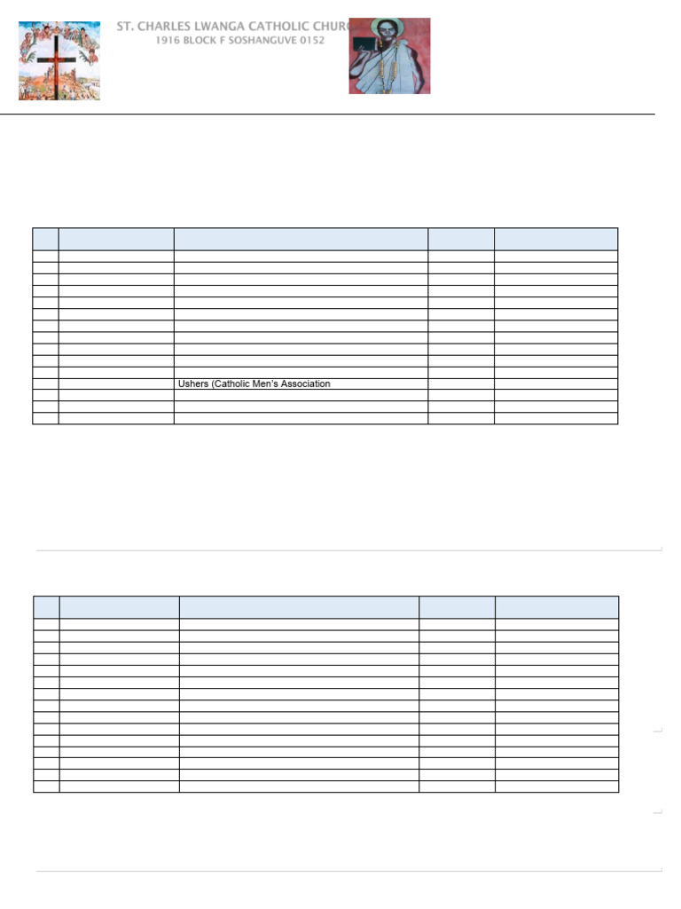 Liturgy Committee Meeting Attendance 2025 | PDF
