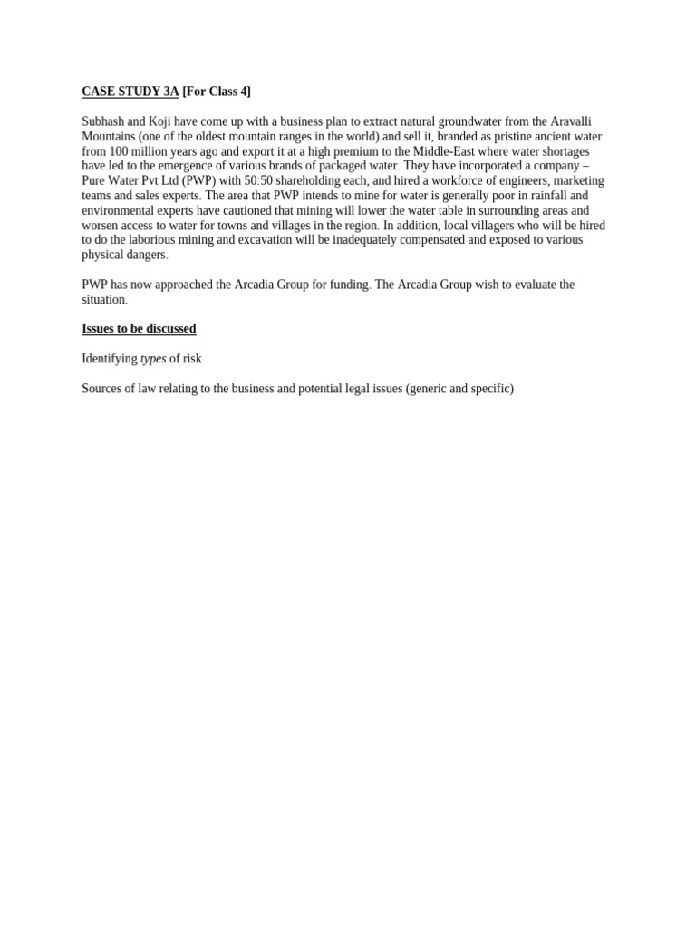 Case Study 3A | PDF