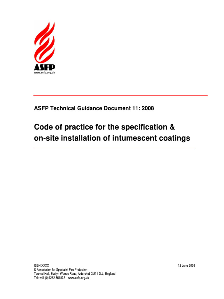 ASFP TGD 11 Standard - FIREPROOF STD | PDF