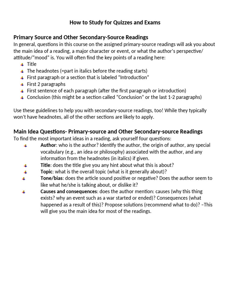 Effective Study Tips for Quizzes and Exams | PDF