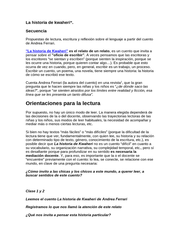 A Historia de Kwaheri | PDF | Cuentos