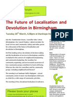 Future of Localisation & Devolution
