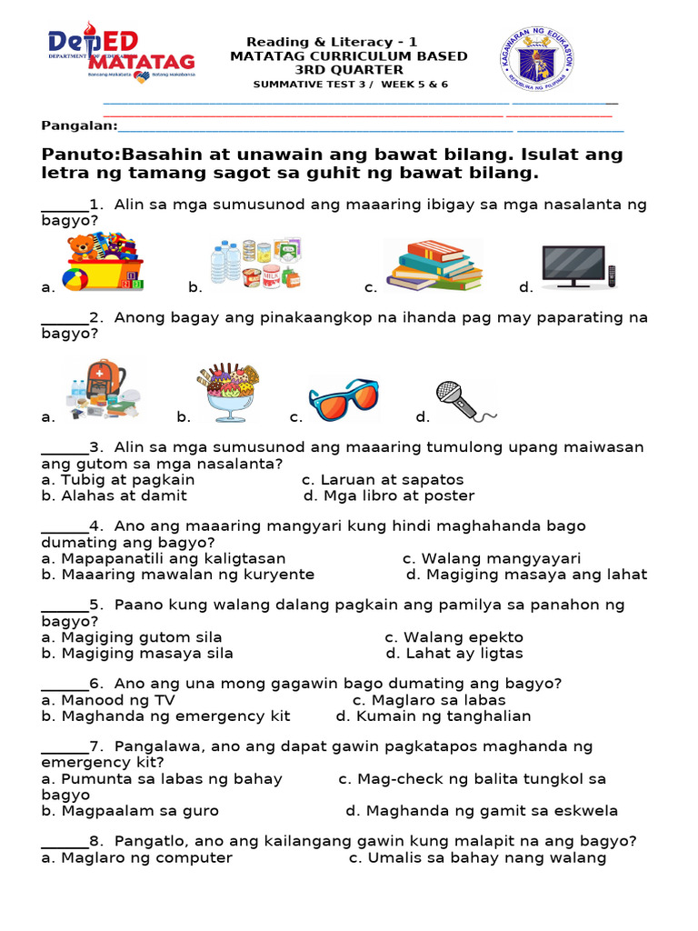 ST Reading & Literacy Q3W5&6 | PDF