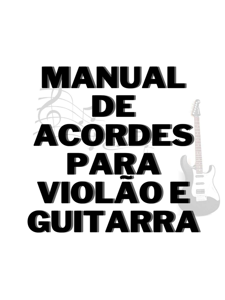 Manual Dos Acordes Pdf Acorde Música Elementos Da Música