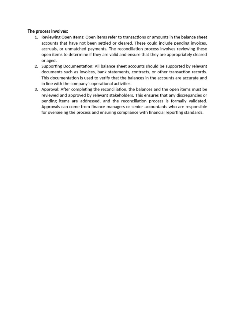 Blackline Reconciliation Process Guide | PDF