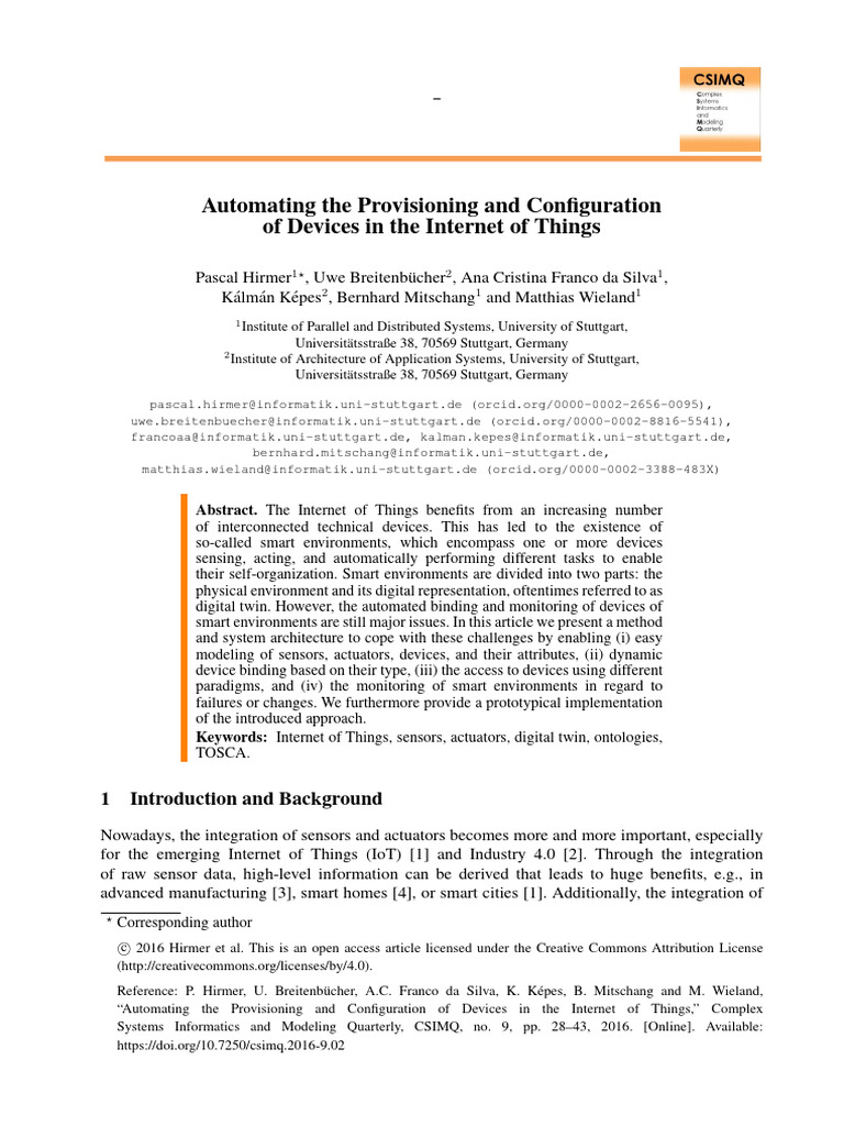 Automating The Provisioning and Configuration of Devices in The ...