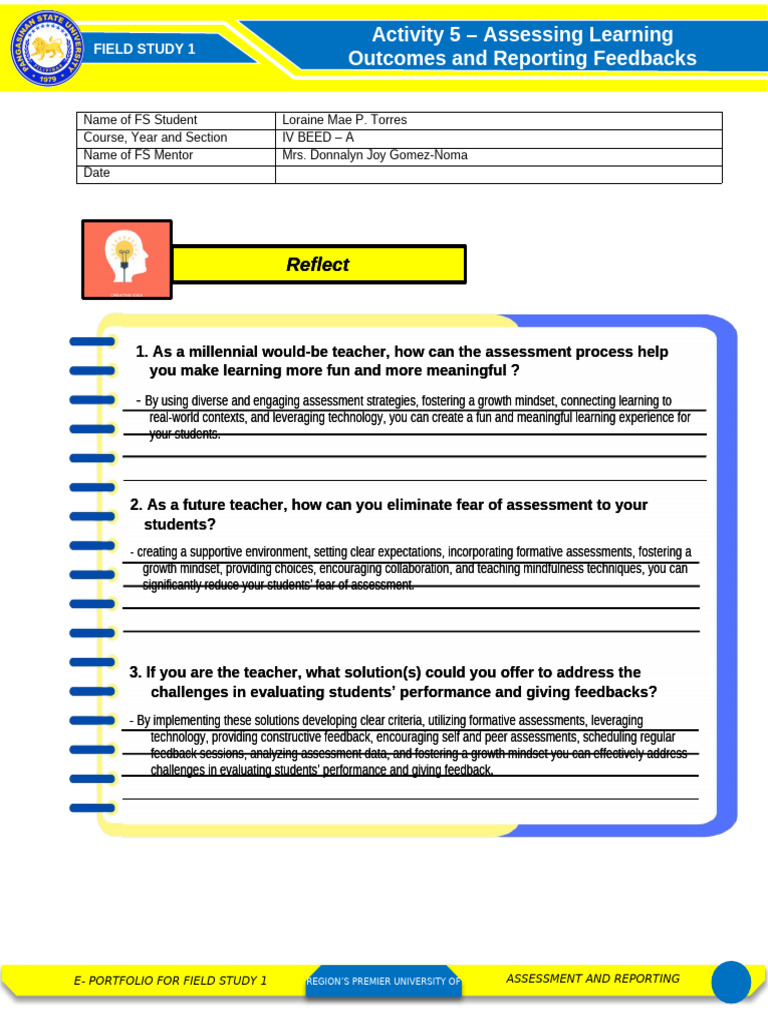 Reflection_FS1Act.5 | PDF | Mindset | Human Communication