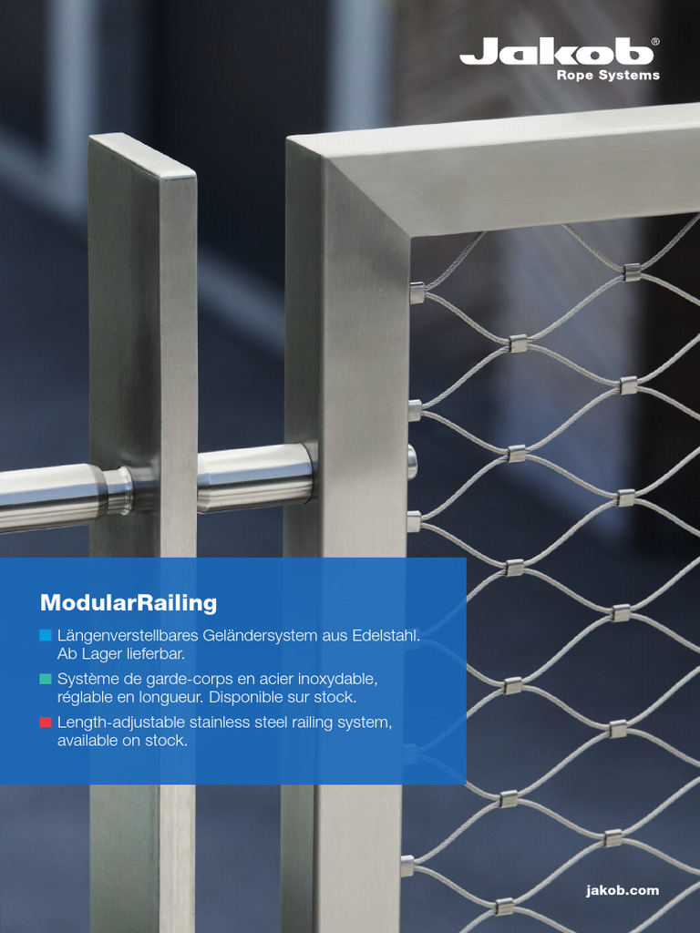 Jakob Rope Systems ModularRailing | PDF